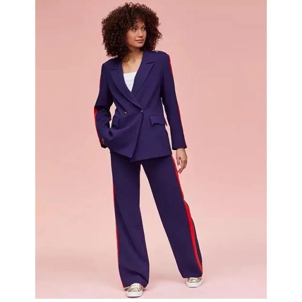 Disney Limited Edition Minnie Majorette Straight Leg Tailored Pants Navy 16 - Picture 3 of 7